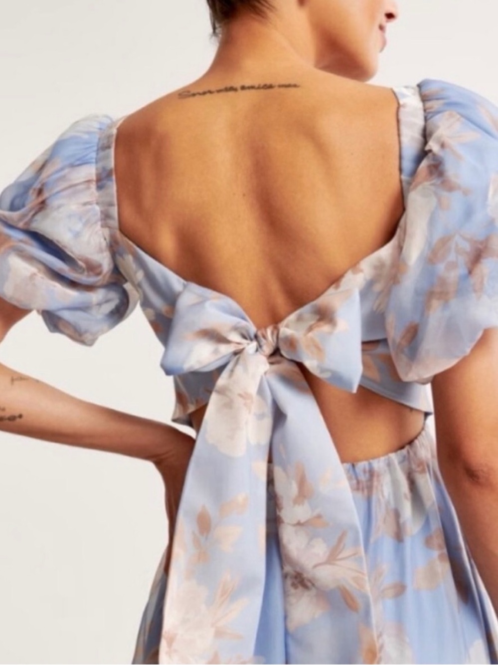 ABERCROMBIE Emerson Floral Puff Sleeve Maxi Dress Size XS - Picture 5 of 5